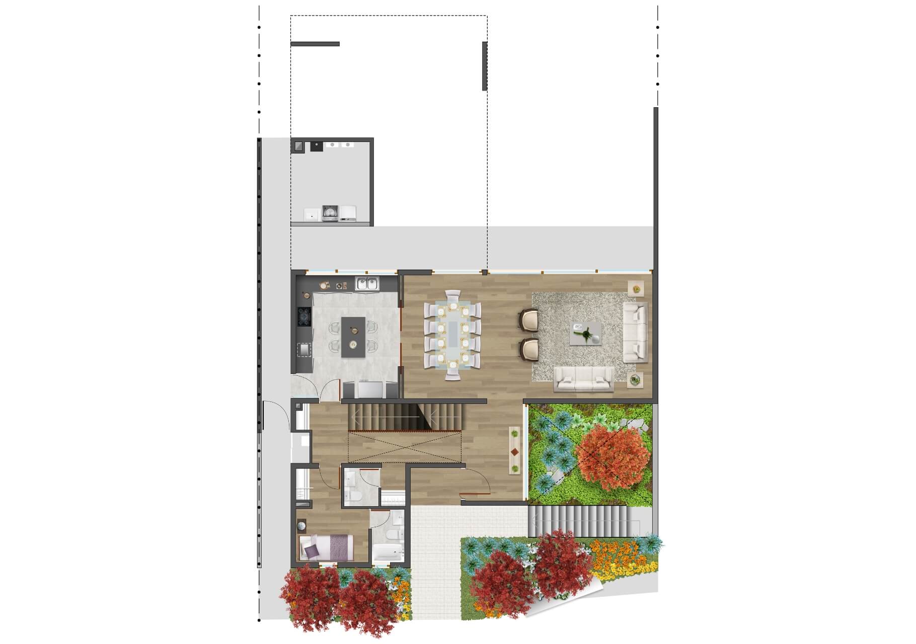 Primer Piso - 108,89 M2 + Logia - 10,18 M2